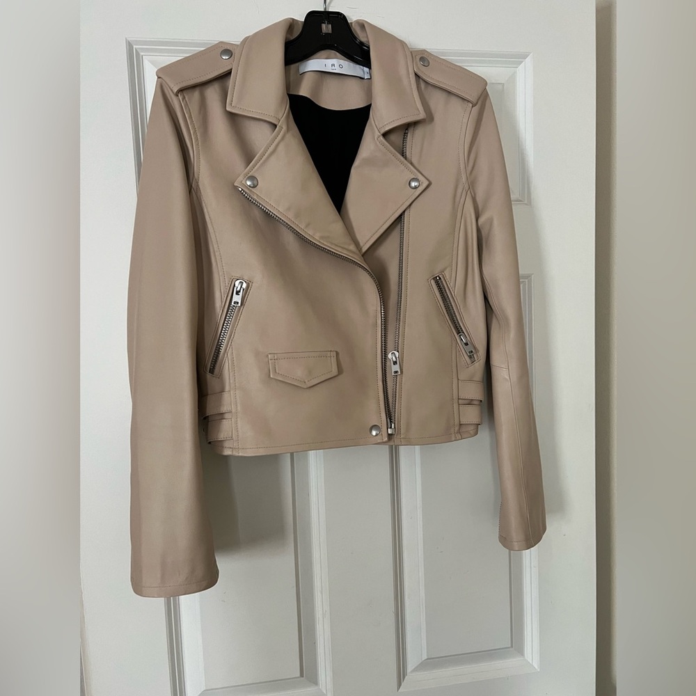 IRO beautiful leather jacket..brand new..no tags but never worn